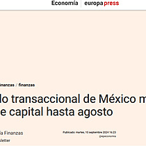 El mercado transaccional de Mxico moviliza un 5% ms de capital hasta agosto